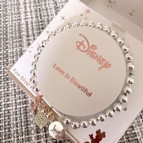 BRAND NEW Disney fine silver plated stretchy bracelet ❤️ Box included ❤️ - Picture 3 of 4